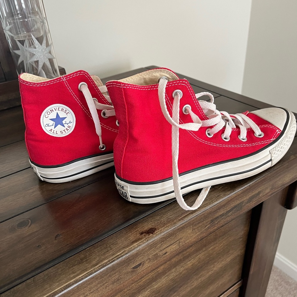 Red High Top Chucks